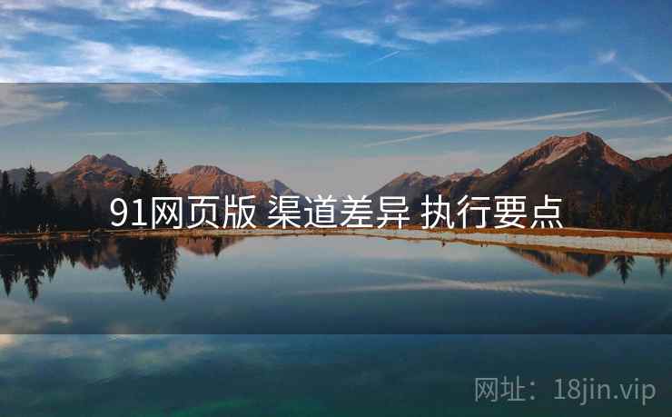 91网页版 渠道差异 执行要点 第1张 91网页版 渠道差异 执行要点 第1张